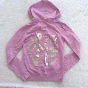 Purple “LOVE” Hooded Sweatshirt